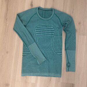 Lululemon long sleeve.  Size 8.  Green